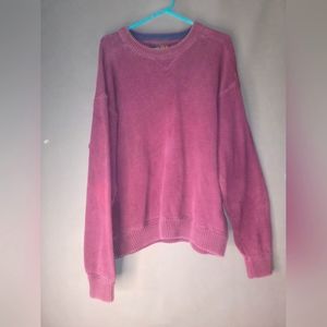 Eddie Bauer outdoors outfitters 100% Cotton Burgundy Sweater L